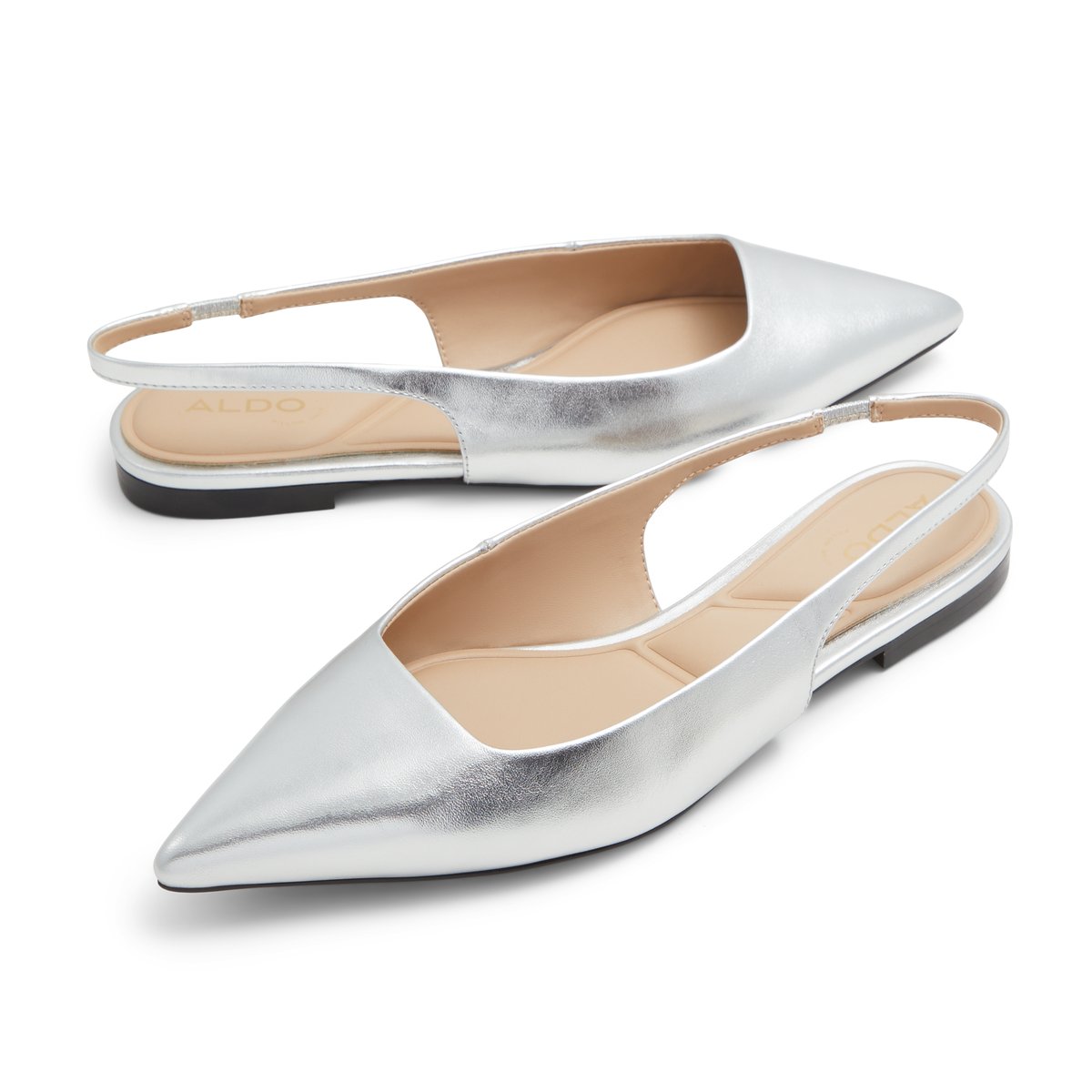 ALDO-Valegyn-l-Ballerine - Talon plat - Argent