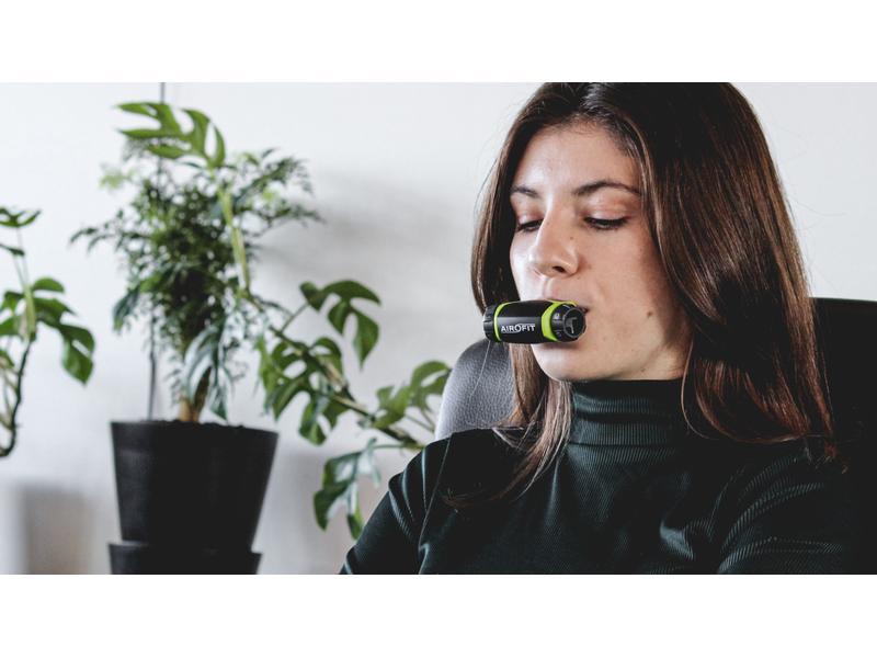 AIROFIT Atemtrainer Active, Schwarz/Weiss Atemtrainer