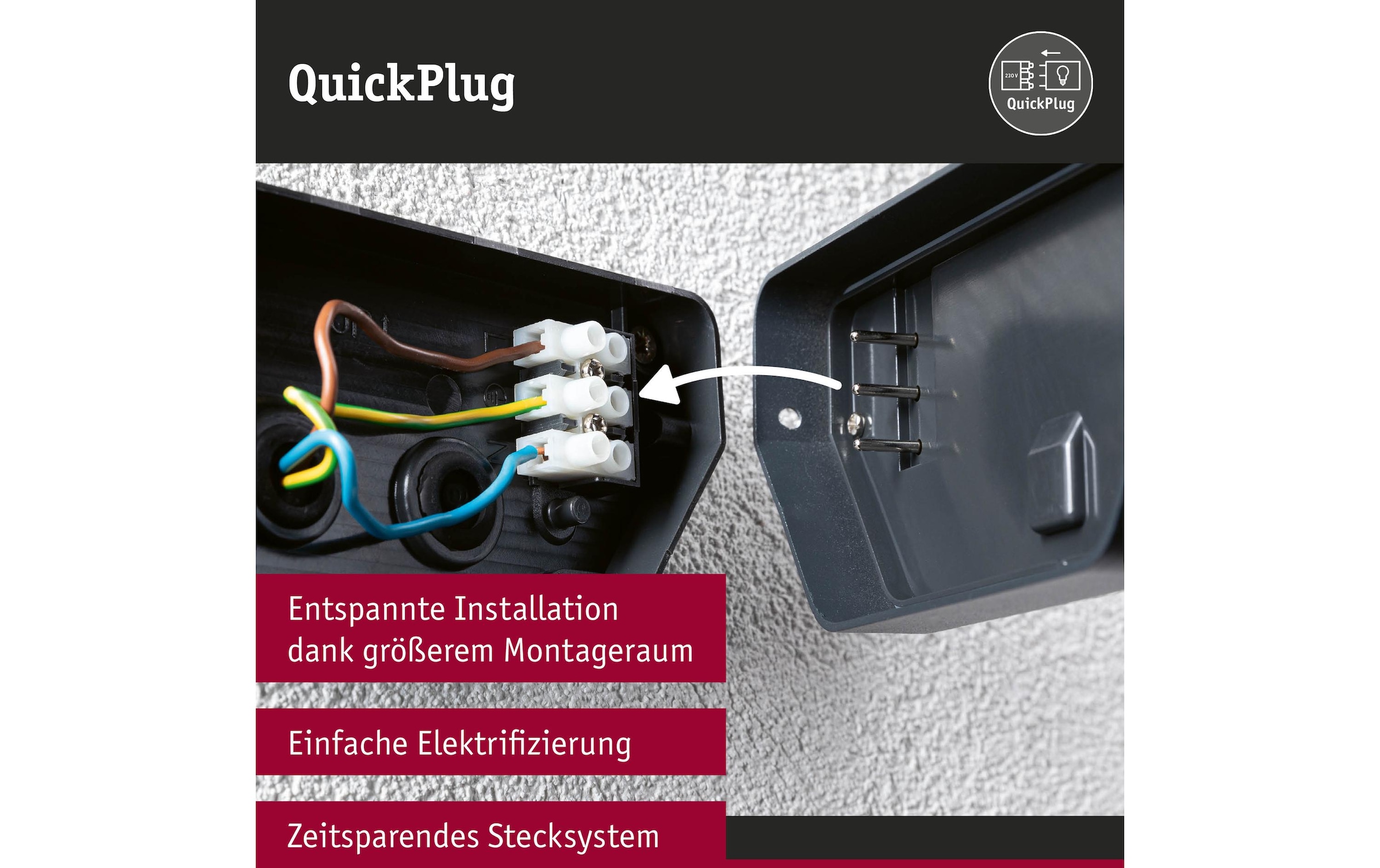 Paulmann LED Wandleuchte »LED Akena Bewe« Warmweiss