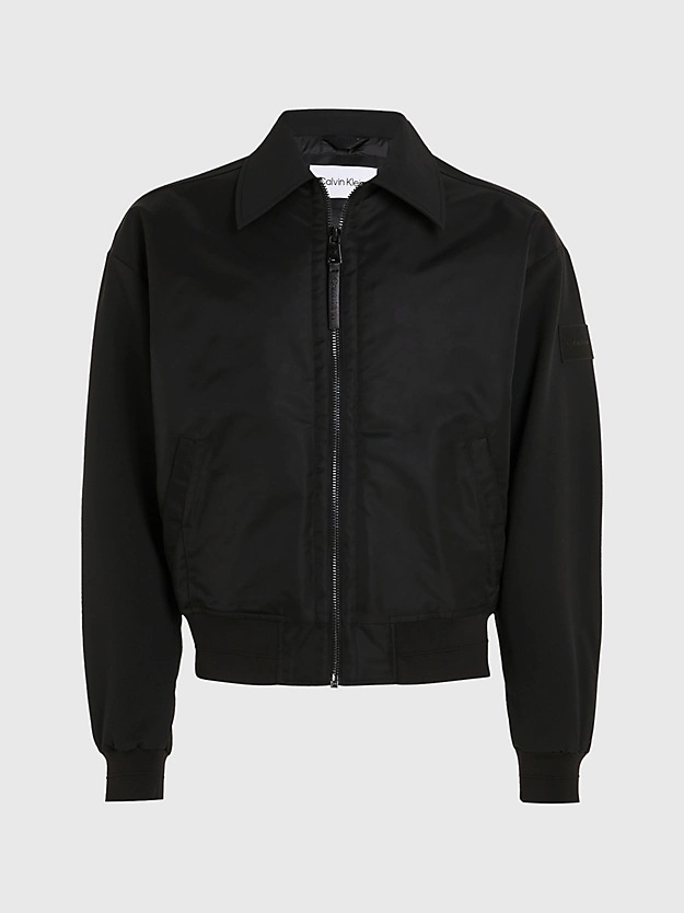 Jaqueta bomber de cetim