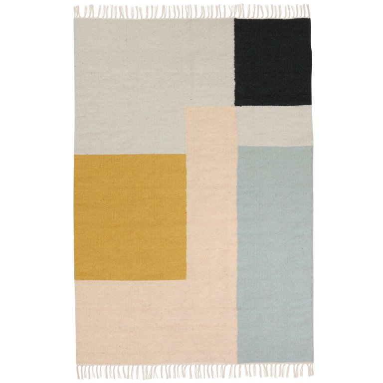 Ferm Living Kelim vloerkleed medium 140x200 Squares