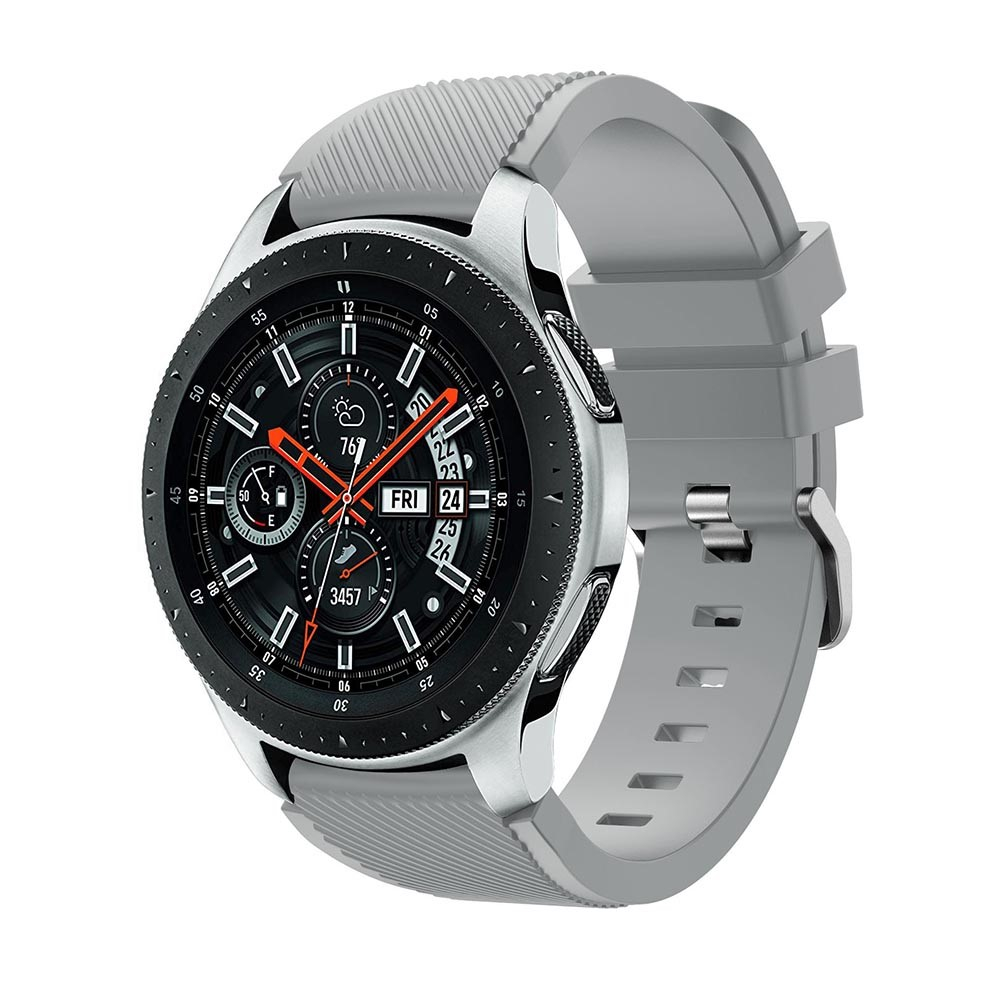 Samsung Galaxy Watch 3 (45mm) Ersatz Sport Silikon Armband Grip (Gelenkumfang: 180-230mm) - Grau