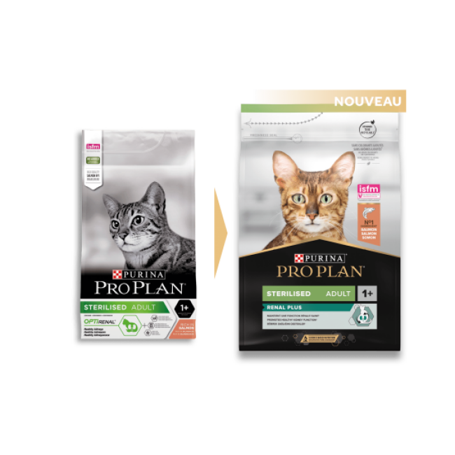 Pro Plan Adulte Sterilised Renal Plus Saumon pour chat