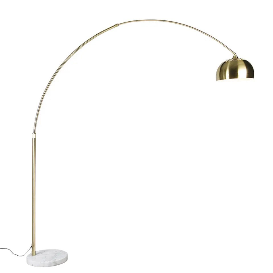 Qazqa booglampen xxl goudkleurig e27