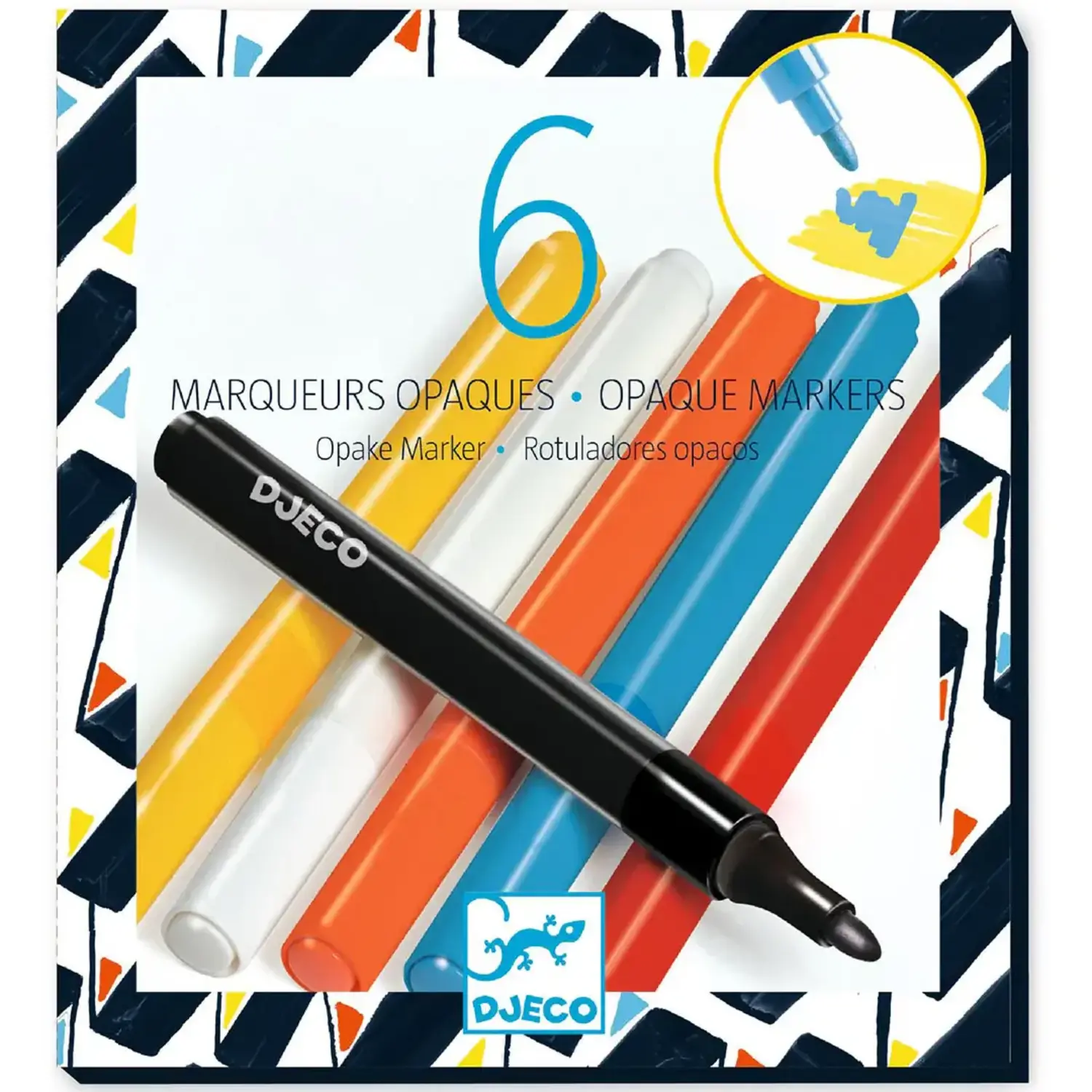Djeco | Stiften Street Art | Opaque markers 6 stuks