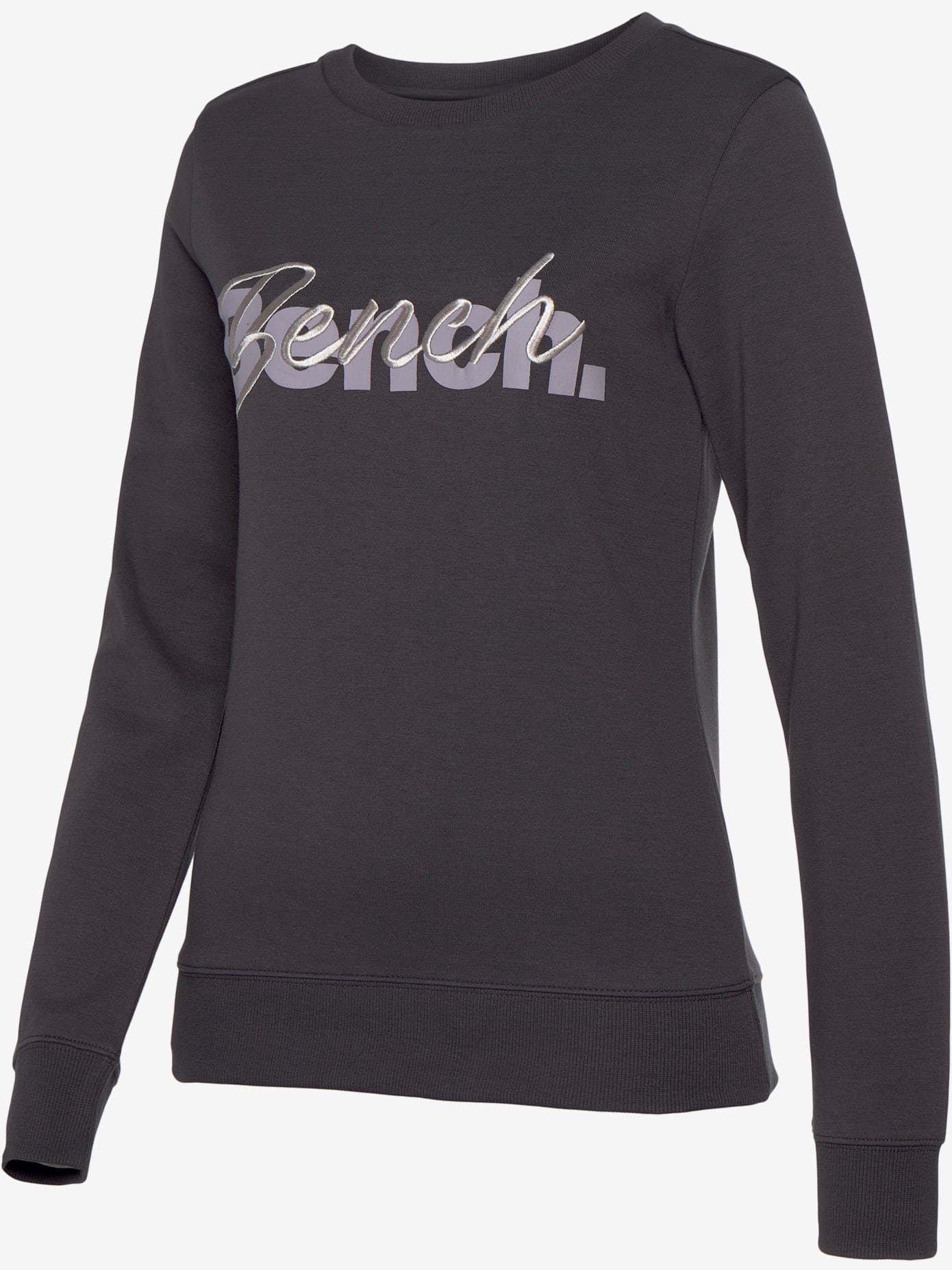 Sweatshirt basique avec logo imprimé et broderie