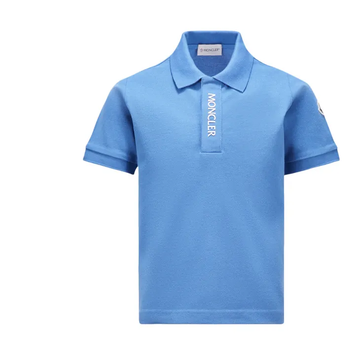 Moncler Polo Logo | Bleu