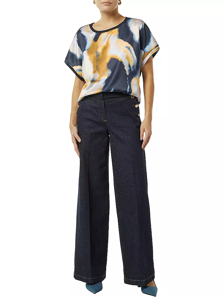 COMMA Blusenshirt blau