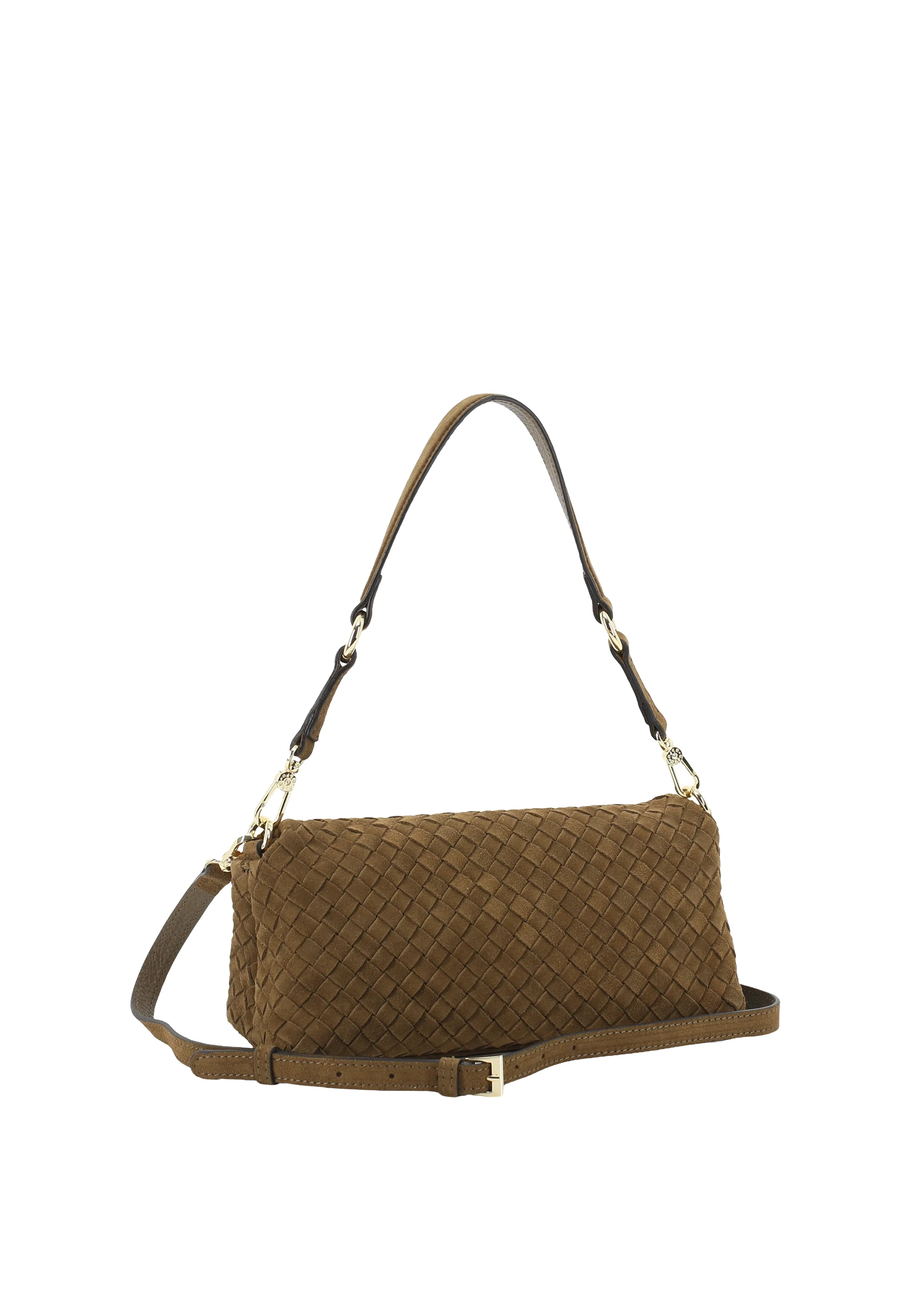 Shoulderbag MILA Leather Suede weaving Standard