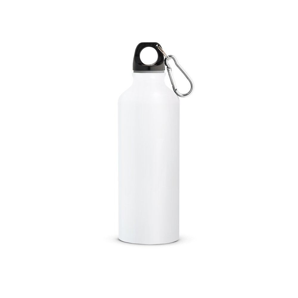 hi!dea 54623 - Gourde en aluminium recyclé avec mousqueton 530 ml