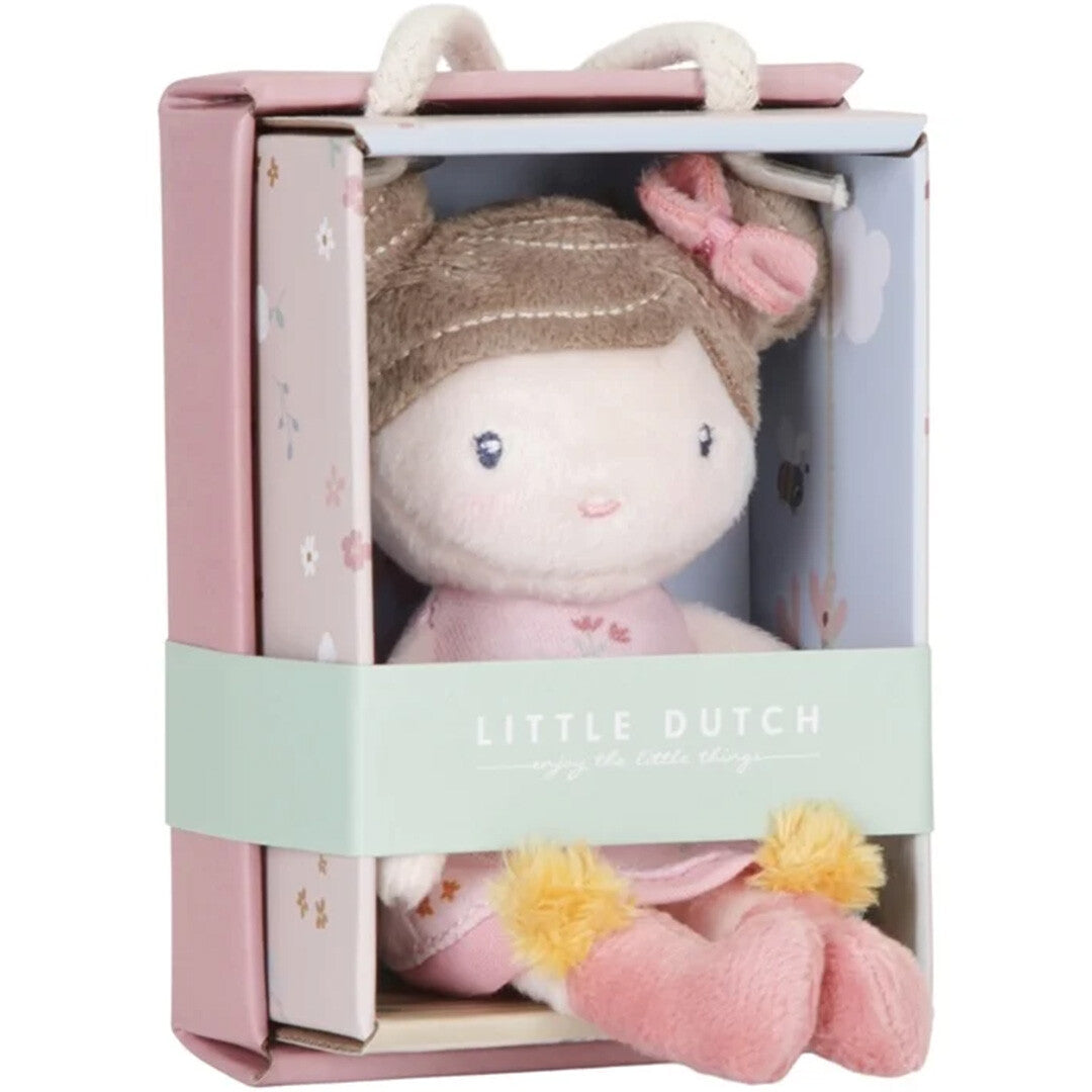 Little dutch lappenpop rosa - lichtroze - 10 cm