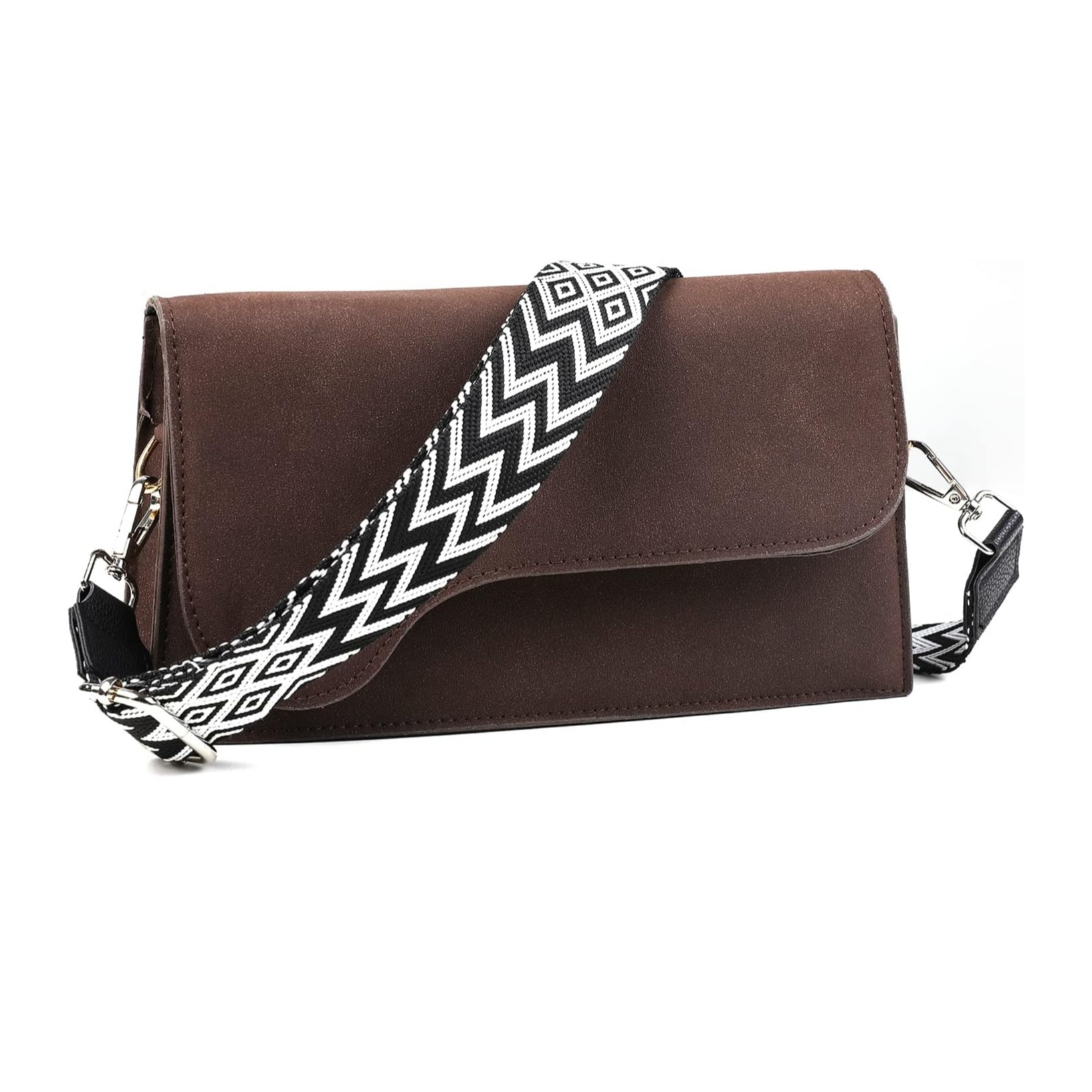 (90-140cm) Ersatz Schultergurt Handtaschen Riemen - Schwarz / Weiss