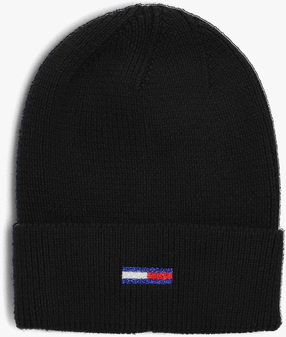 TOMMY HILFIGER zwarte tommy hilfiger muts tjw flag beanie and scarf