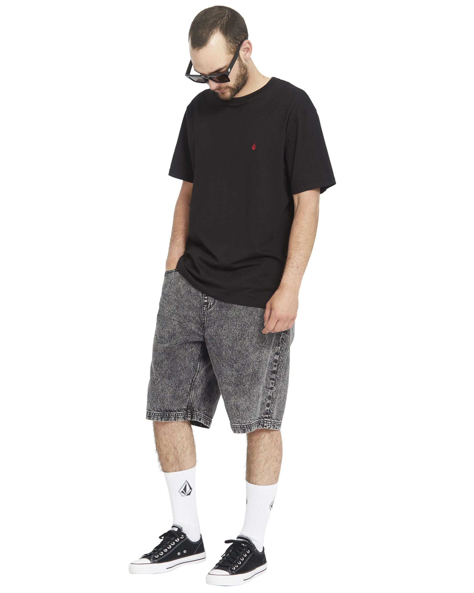 Volcom Freazy Loose Short 22 Light Acid Black