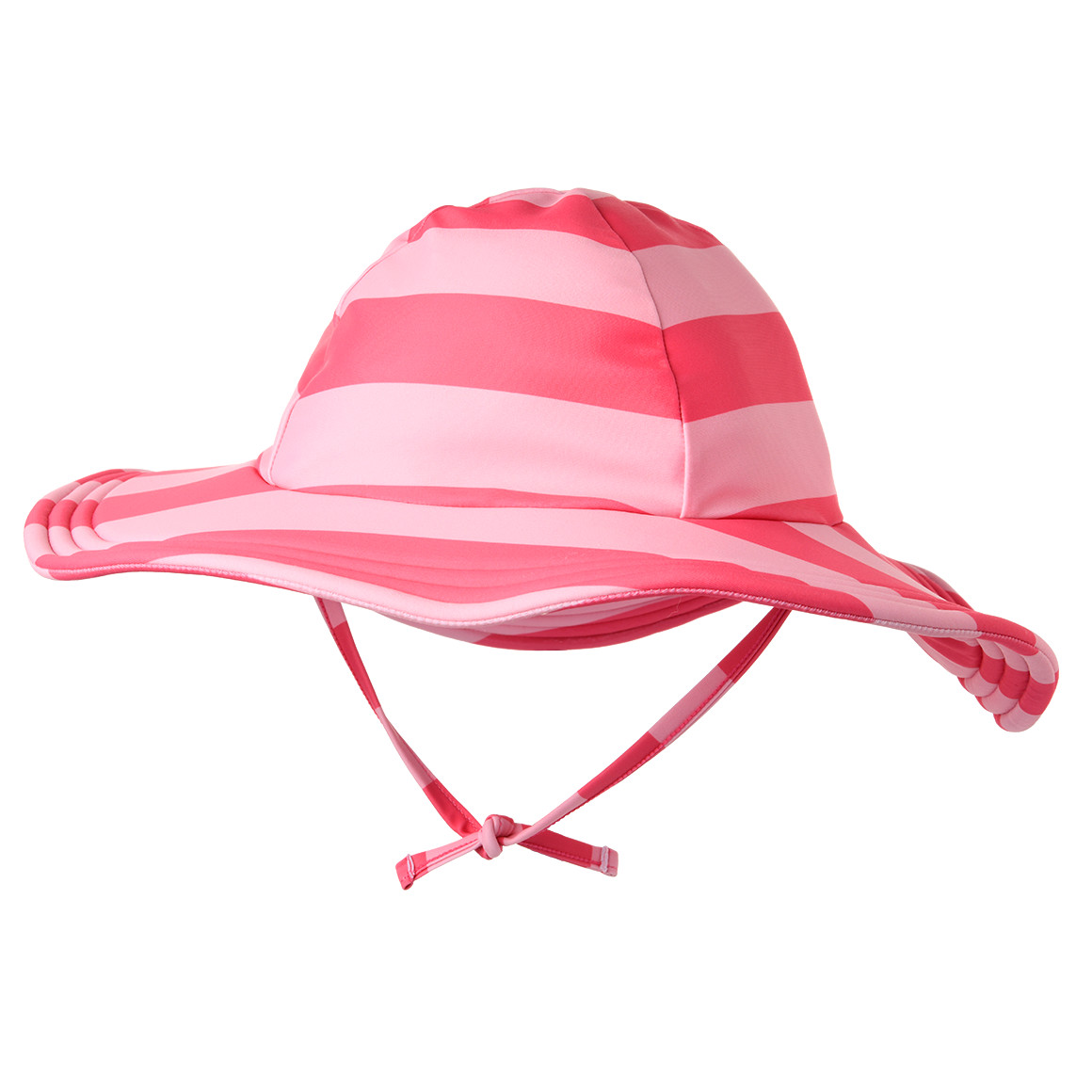 Famy Mädchen UV-Badehut  mit Streifen UPF60 pink / rosa