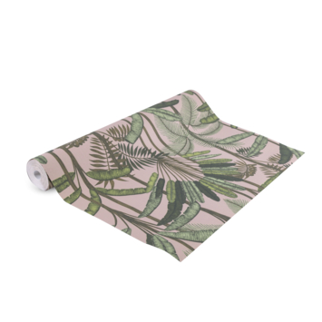 Vliesbehang Tropic roze (dessin 118133)