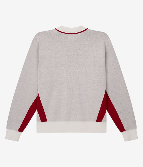 Obey Soccer Polo Sweatshirt (white multi)