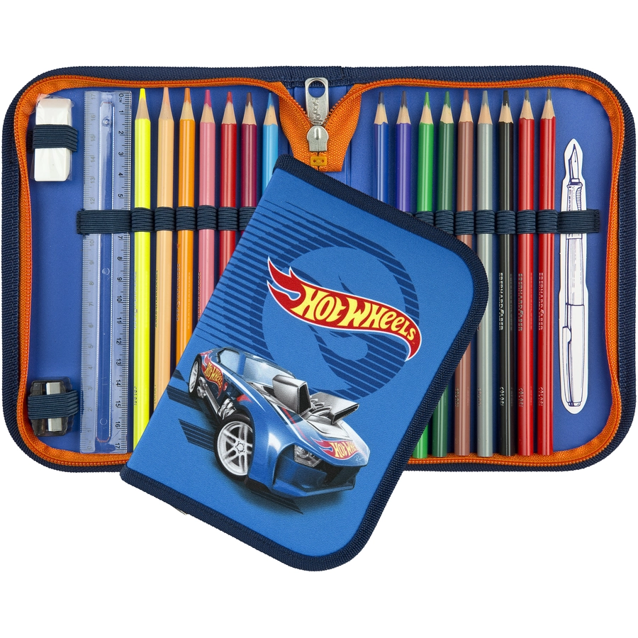 Scooli EasyFit Schulranzen-Set Hot Wheels, 5-teilig