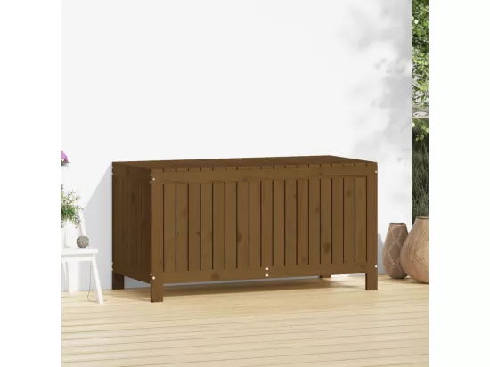 Boîte de rangement de jardin Marron miel 121x55x64 cm Bois pin