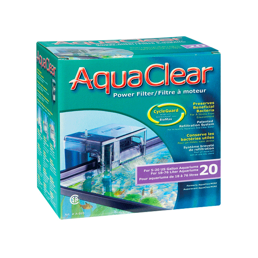 Filtro de aquário externo Aquaclear de 3 estágios