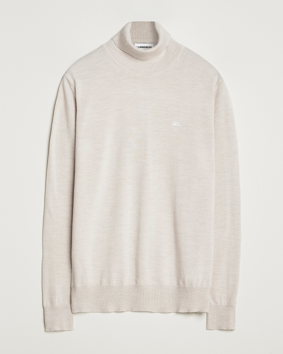 J.Lindeberg Kaden Merino Turtleneck Moonbeam Melange