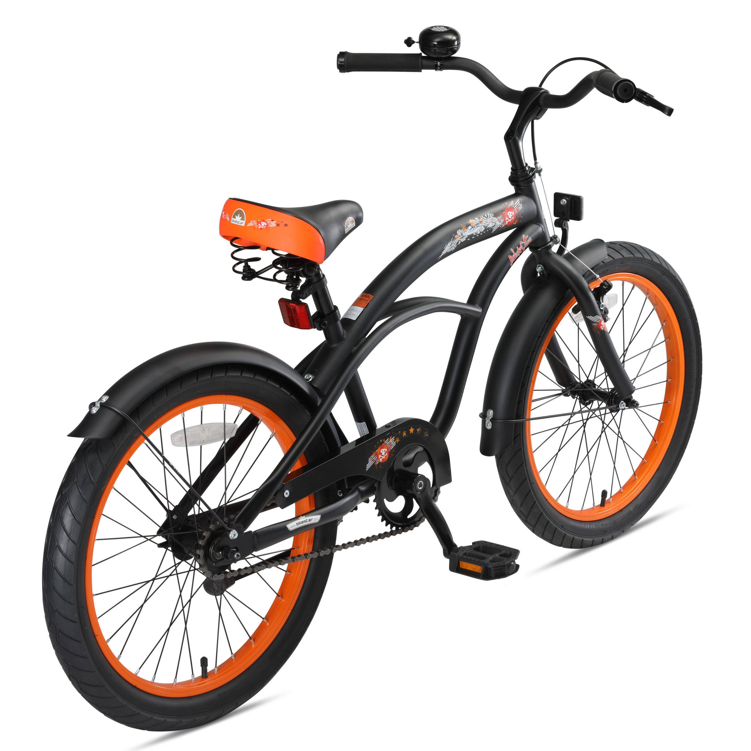 BikeStar Cruiser kinderfiets 20 inch zwart