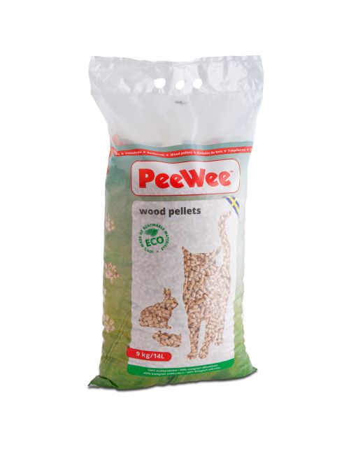 Peewee Houtkorrels - Kattenbakvulling - 9 kg