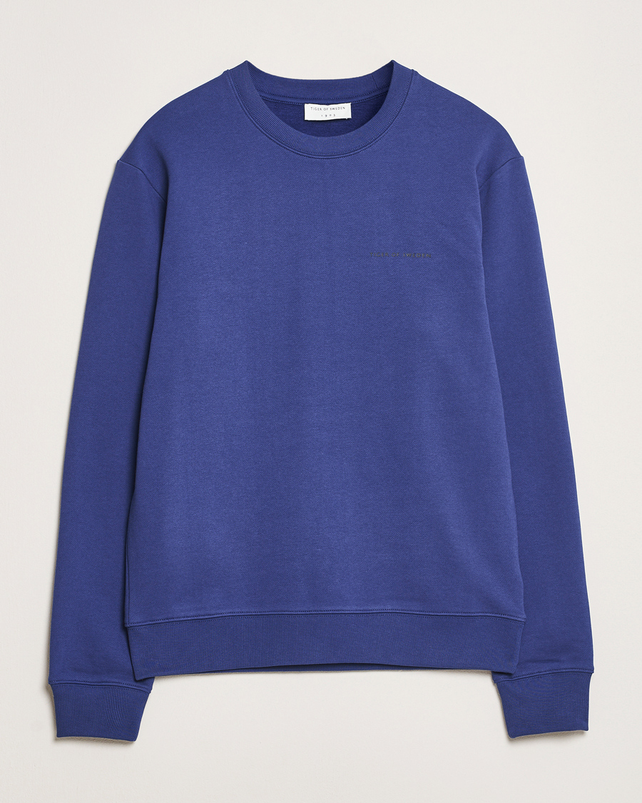 Tiger of Sweden Emerson Crew Neck Sweatshirt Pansy Blue