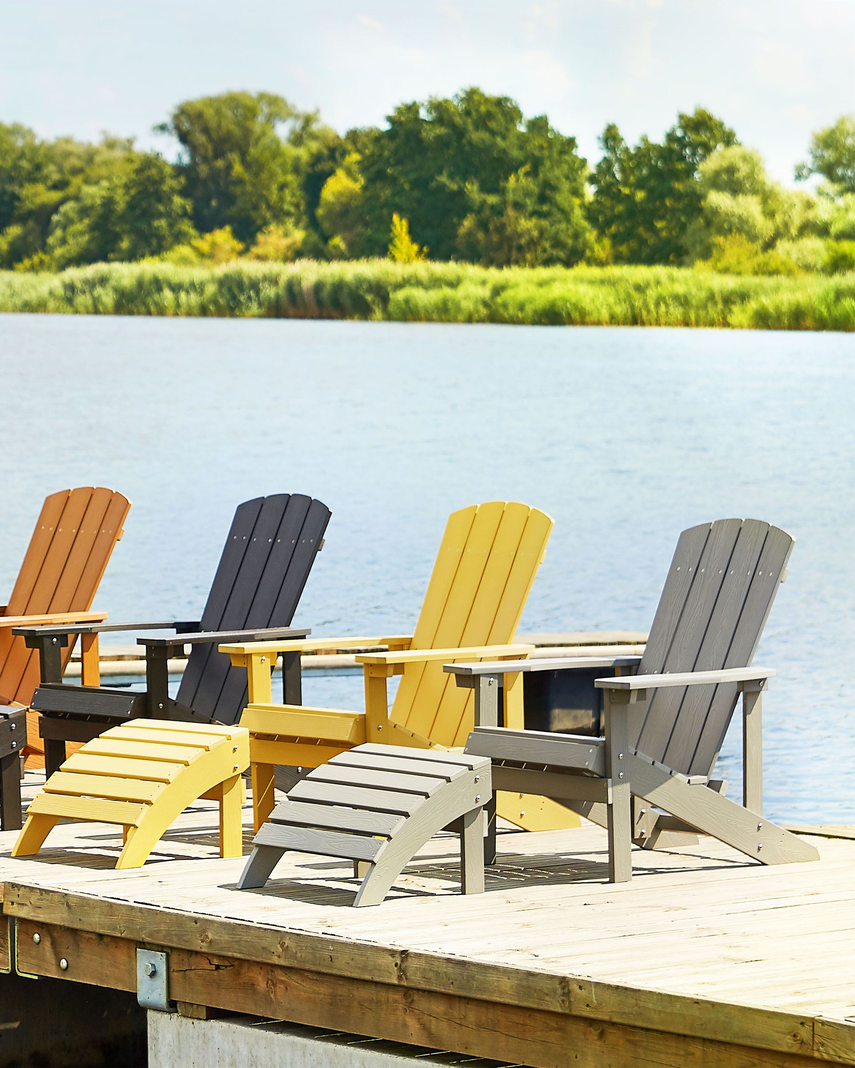 Tuinpoef ADIRONDACK Donkergrijs