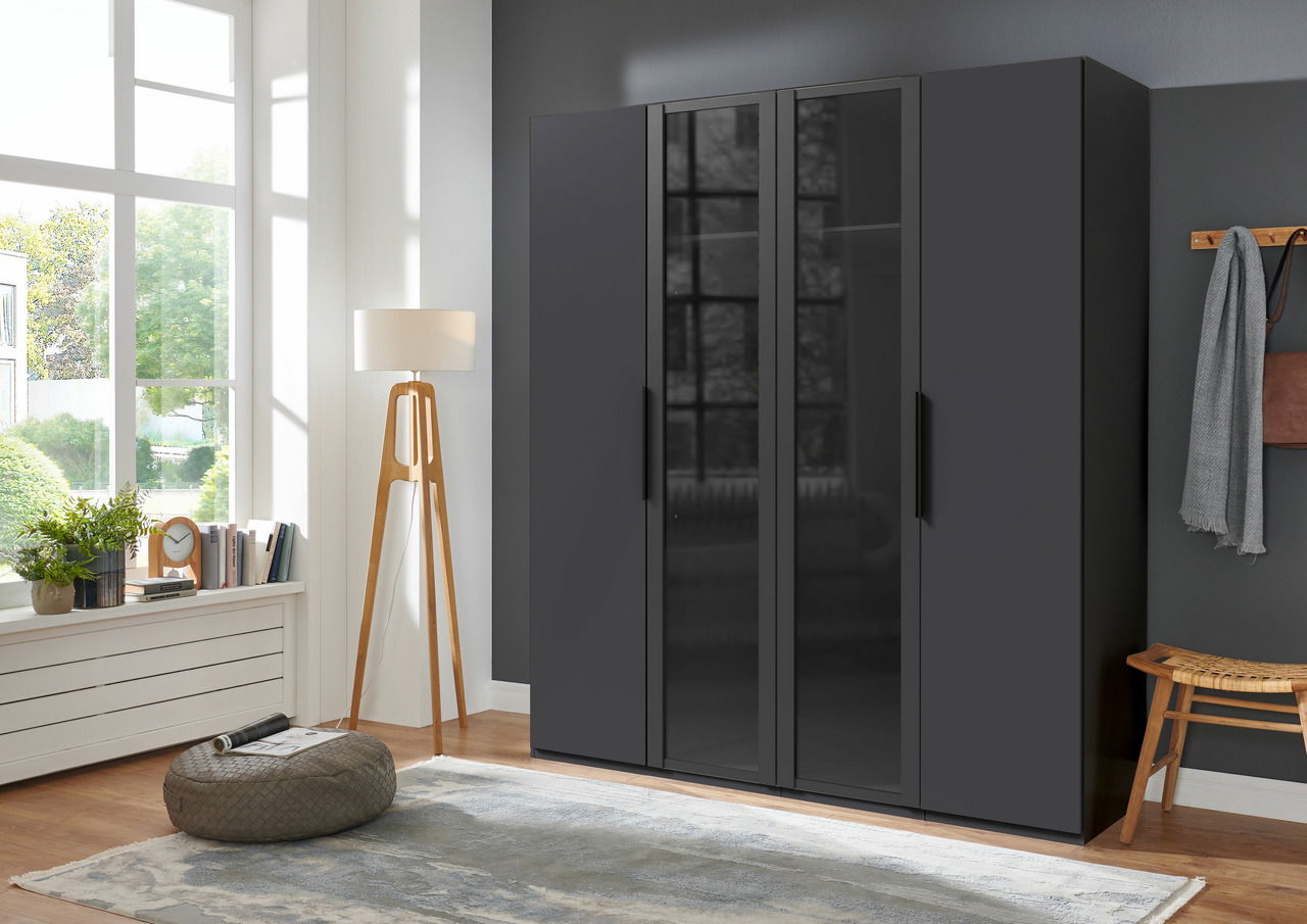 Ti´me Drehtürenschrank 4-trg. LEVEL 36 BLACK E