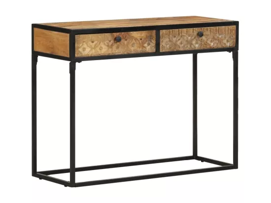 Table console 100x35x75 cm Bois de manguier massif