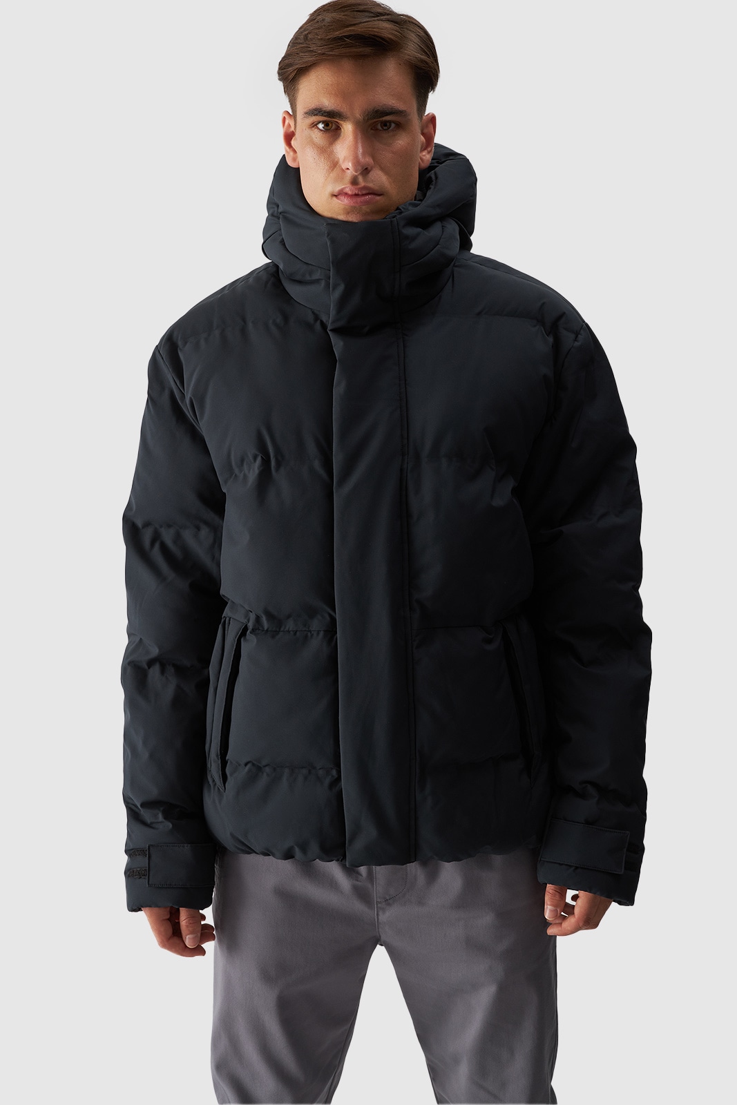 4F Steppjacke mit Kapuze