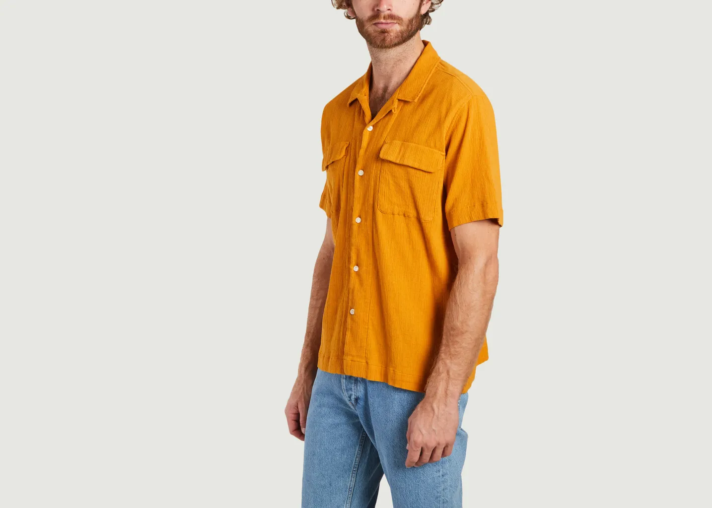 Chemise Wave Crinkled SS certifié GOTS KCA