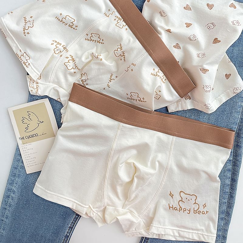 Pancherry - Cartoon Print Boxershorts / Set