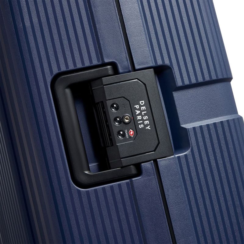 Valise rigide Color Block hard 77cm Bleu