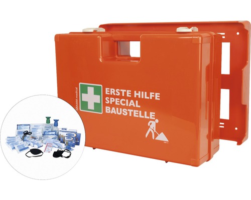 EHBO-doos speciaal voor bouwplaatsen DIN 13 157 incl. speciale vulling