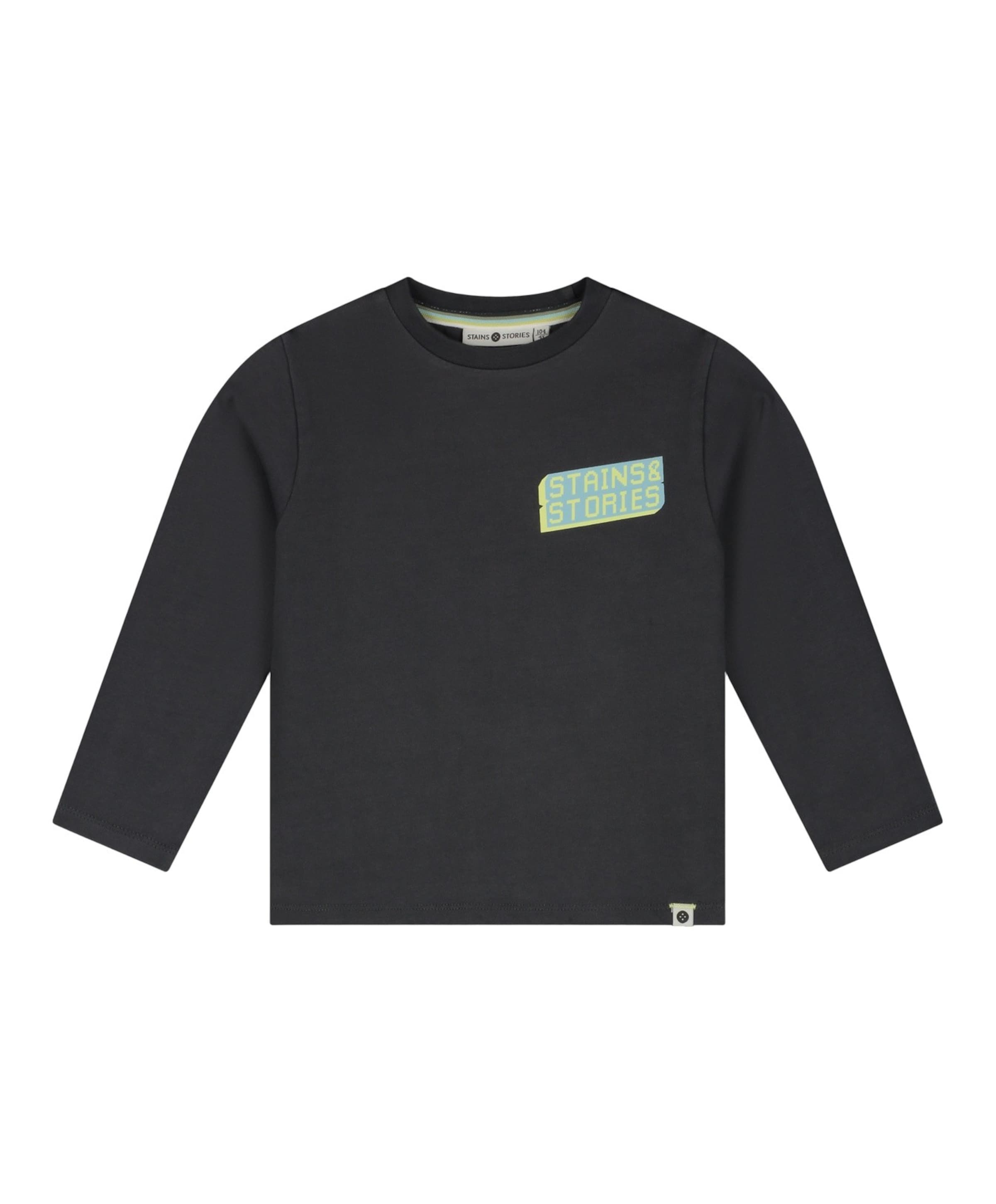 Stains & Stories Jongens longsleeve grijs