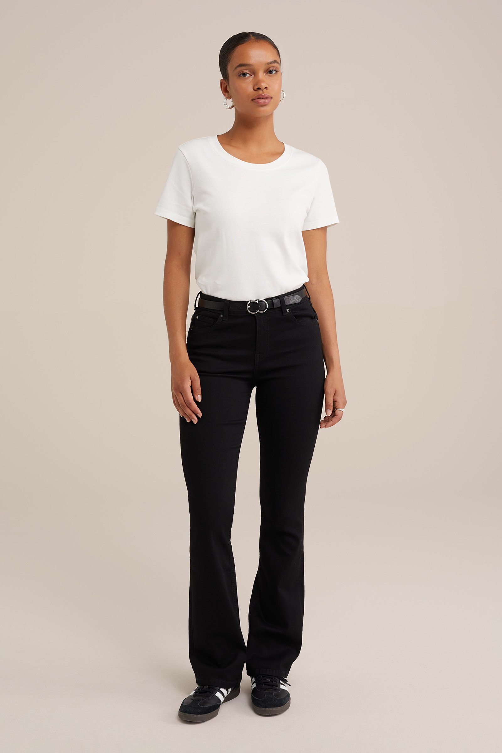 mid rise bootcut jeans met superstretch Blue Ridge Zwart