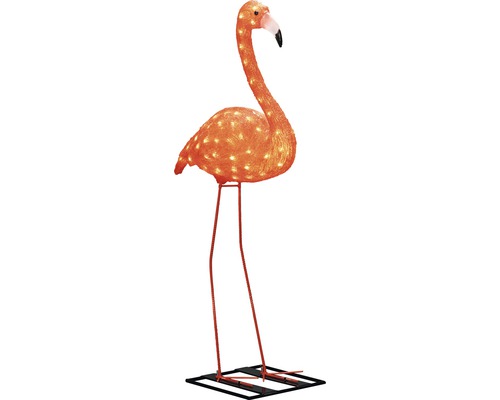 Konstsmide Flamingo LED-lichtfiguur, binnen en buiten, 54x110x20 cm, amber