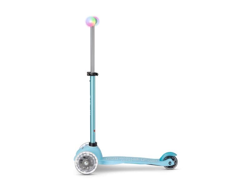 Micro Mobility Kickboard Mini2Grow Deluxe Magic LED, Blue All-in-one Scooter für die ersten Lebensjahre