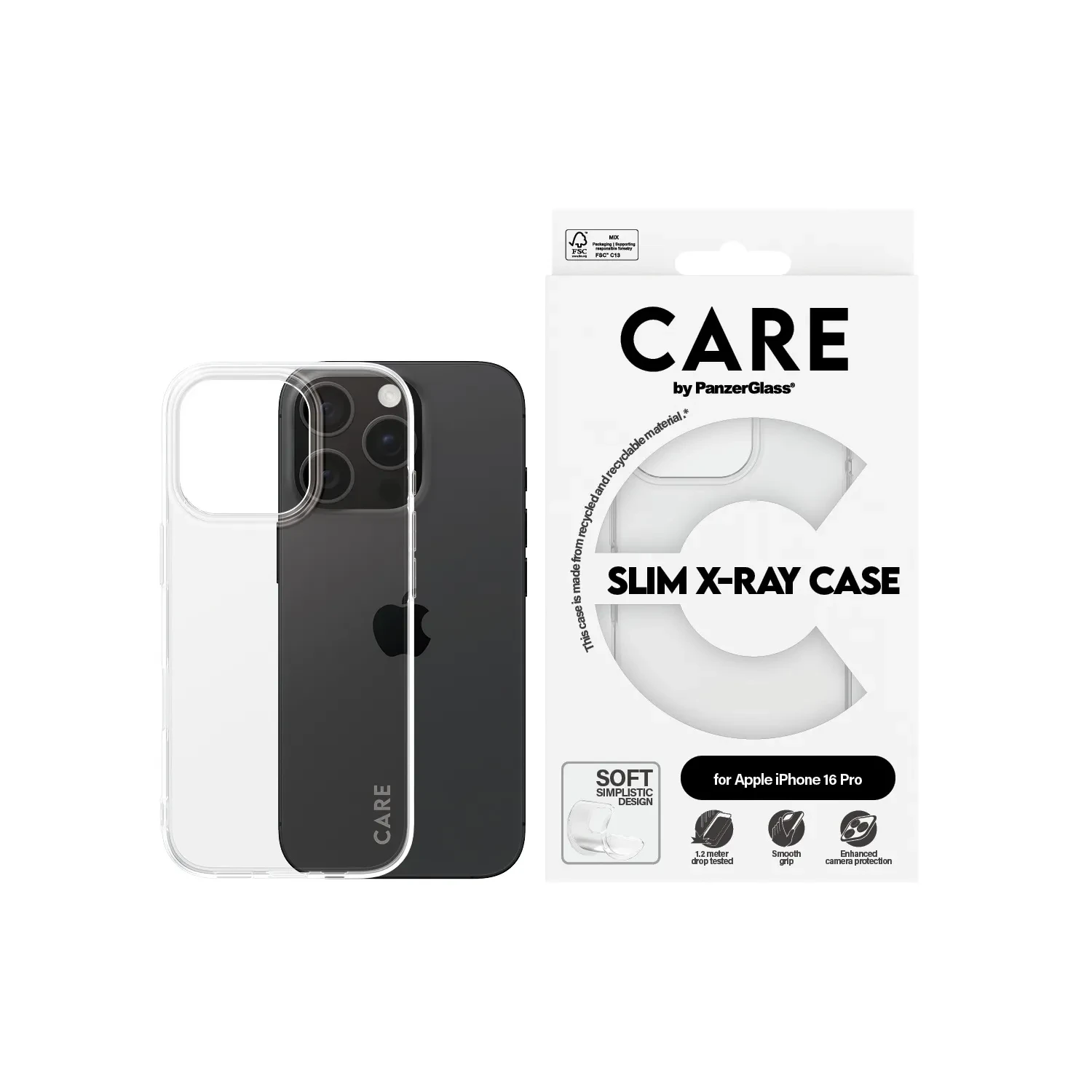PanzerGlass CARE Transparent Cover iPhone 16 Pro 1442