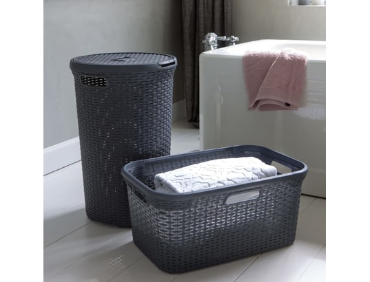 CURVER - Panier à linge style 45 l anthracite