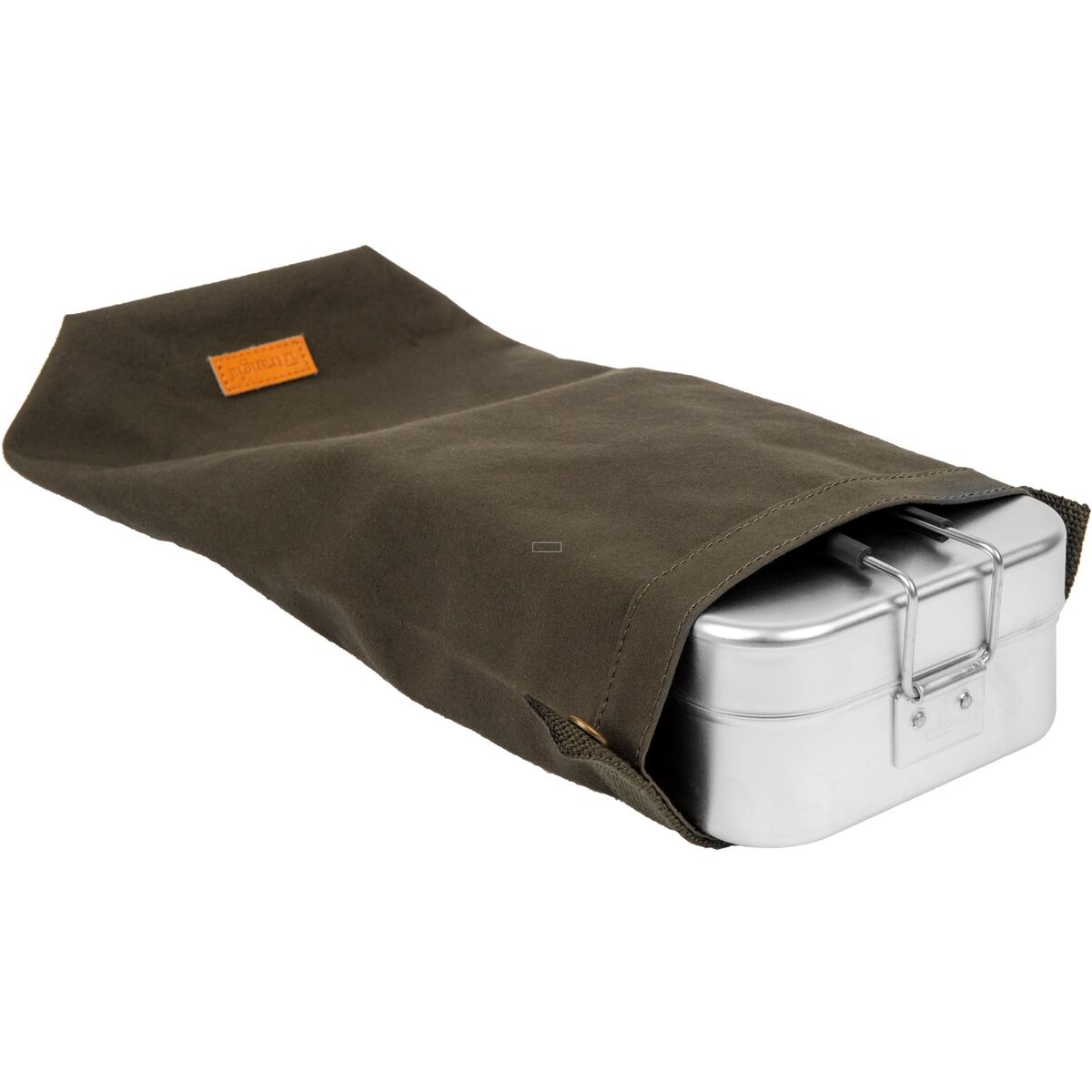 Roll top etui til matboks large, olive