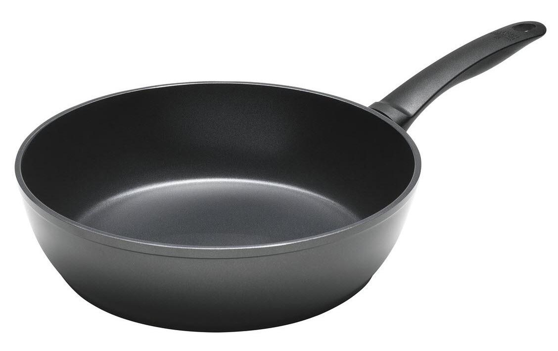 Bratpfanne Easy Induction 24 cm, SchwarzInduktionstaugliche hohe Pfanne für Eintöpfe