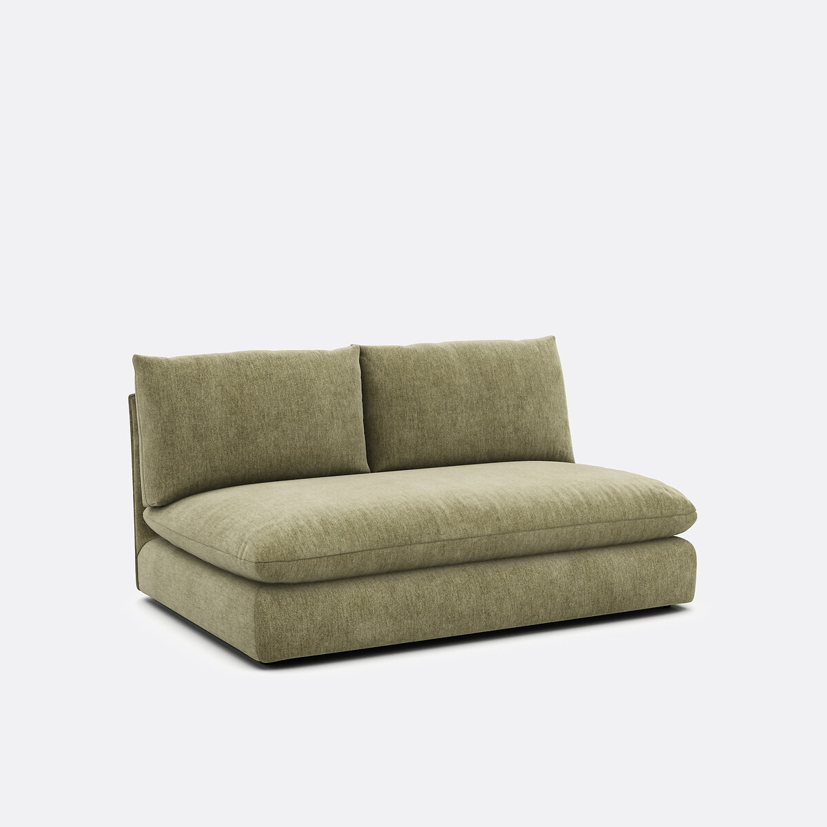 LA REDOUTE INTERIEURS<br>Sofá modular de 2 lugares. poliéster manchado, Malo