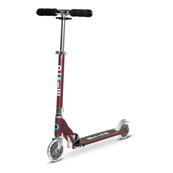 Micro Trottinette Micro Sprite LED | Rouge foncé