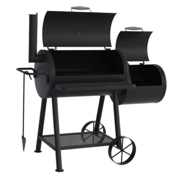 Jamestown Smoker Charlton zwart rookbarbecue 77 x 44 cm