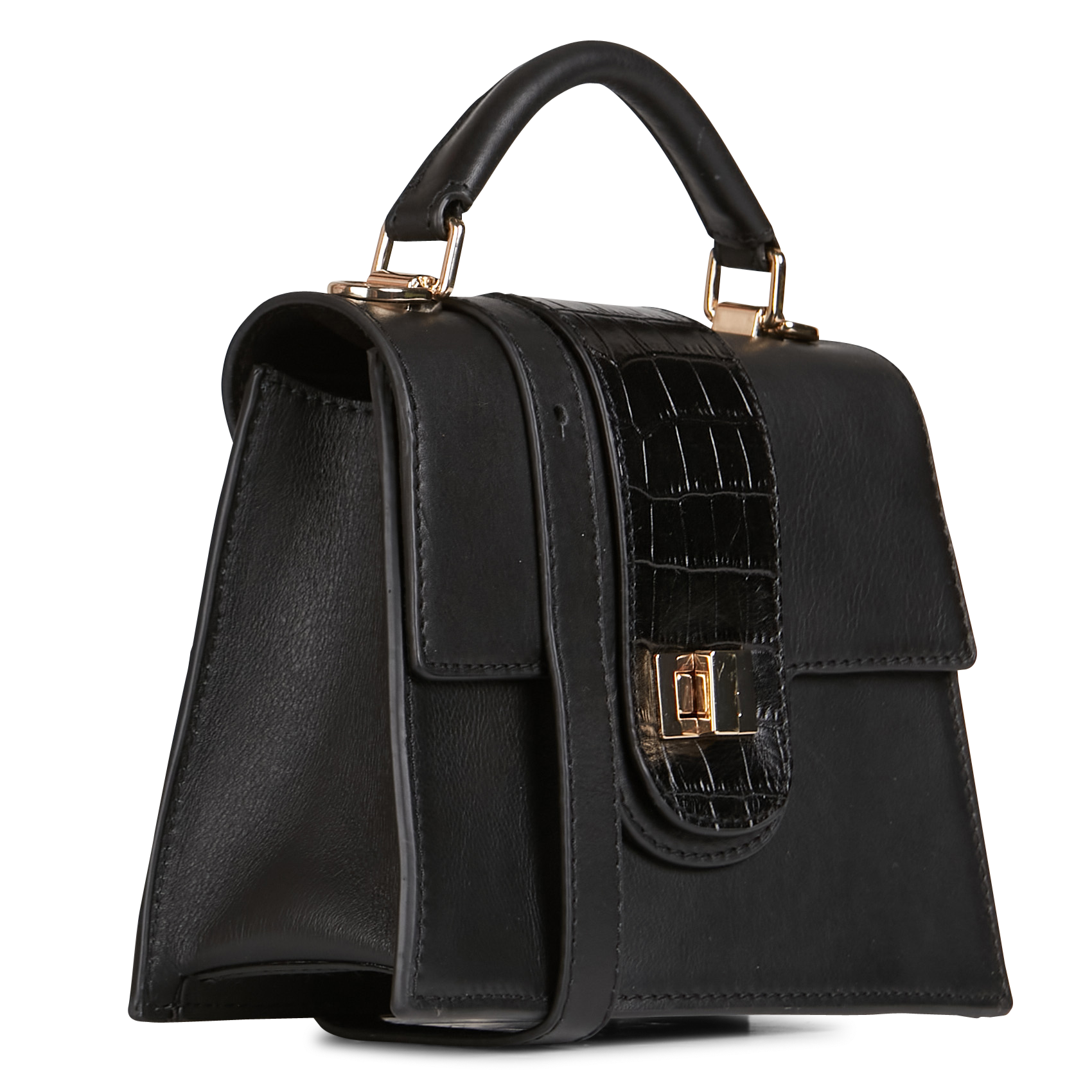 AMBRE - Sac à main en cuir | Noir