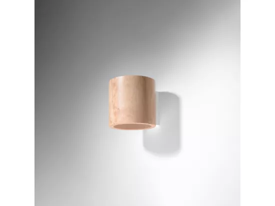 Appliques Orbis scandinave en bois - 1 sources lumineuses - L.10 x H.10 cm - bois naturel
