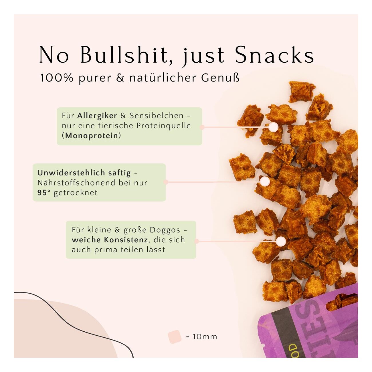 FAVLY Petfood PURE Bites Ente 360 g